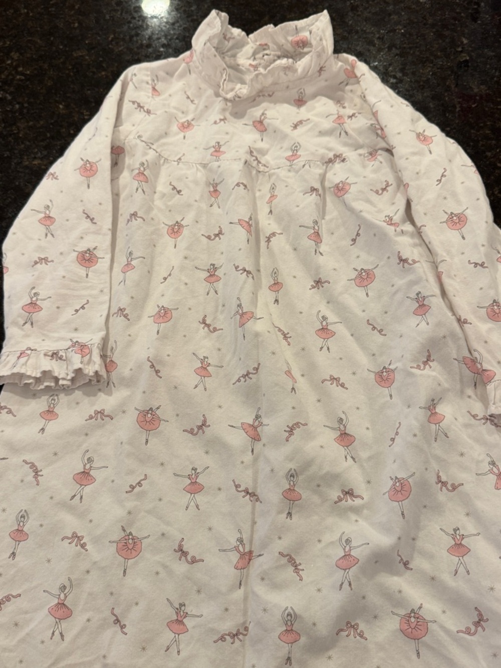 Girls' Pink Ballerina Nightgown - 100% Cotton